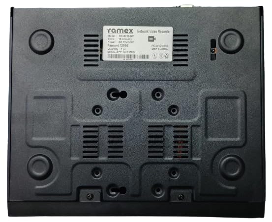 Image of Hanutech 16 Channel 4K Network Video Recorder | H.265+ | 24 /7 Continuous Recording | Real-Time Live View | Remote Monitoring | ON-VIF | Two-Way Audio CCTV (Without Hard Disk)- 1 Year Warranty