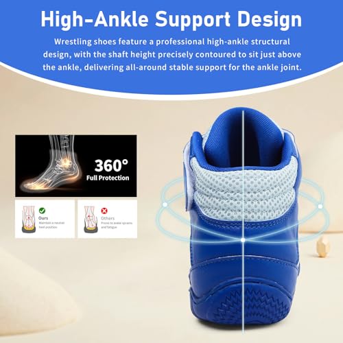 Kids Wrestling Shoes Youth Boys Girls Youth Boxing Shoe Barefoot Boots - image 2