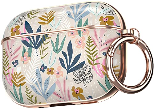 Maxjoy For Airpods Pro 2Nd Generation/1St Generation Case Cover, Airpod Pro 2 Case For Women Men Cute Protective Hard Ipod Pro 2 Cover With Keychain For Airpods Pro (2022/2019), Leaf #TOP21