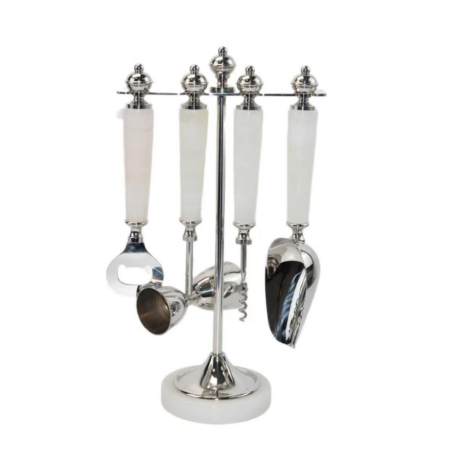 Qianly Barkeeper-Werkzeugständer platzsparend Set-Halter kompakt Barzubehör-Halter für Hausbar , Modern, Minimalistisch, Mit Jade-Optik