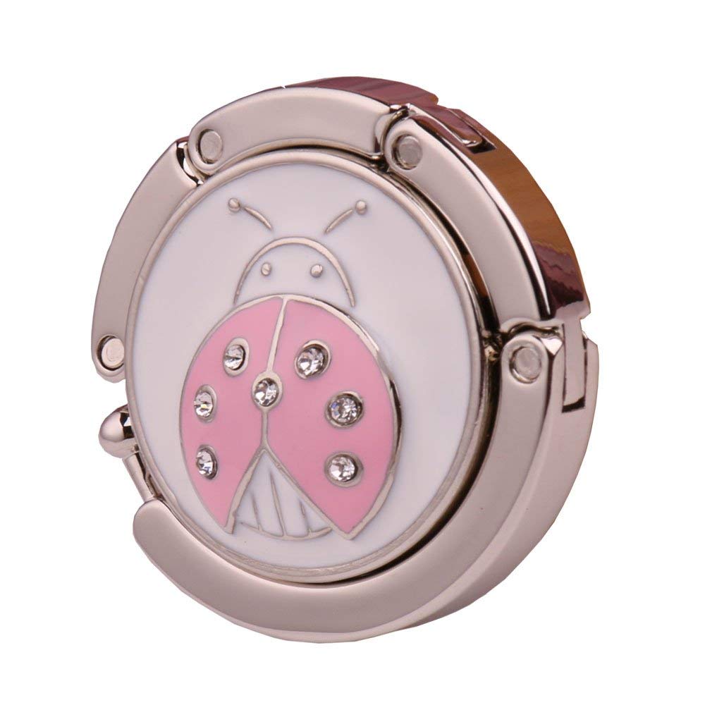 Inzopo Ladybird Folding Handbag Hanger Travel Bag Decor Tote Purse Hook Holder - 4