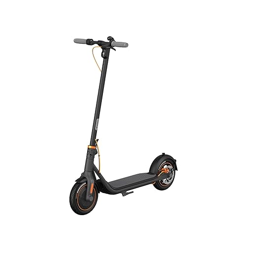Segway Ninebot F40 Electric Kick Scooter, 350W Powerful Motor, 10-inch Pneumatic Tire, Foldable Commuter Electric Scooter for Adults, Dark Grey