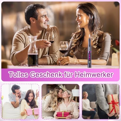 Nagelfräser Kabellos 35000 u/min, EWEIMA 13 in 1 Mehrzweck Nagelfräser für Gelnägel, 1000mAh Elektrische Nagelfeile, 35 Geschwindigkeiten, Professionell Nail Drill mit 66 Schleifbändern (Grau)