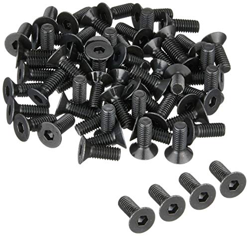 TRUSCO(トラスコ) 六角穴付皿ボルト 黒染め 全ネジ M3×8 65本入 B73-0308