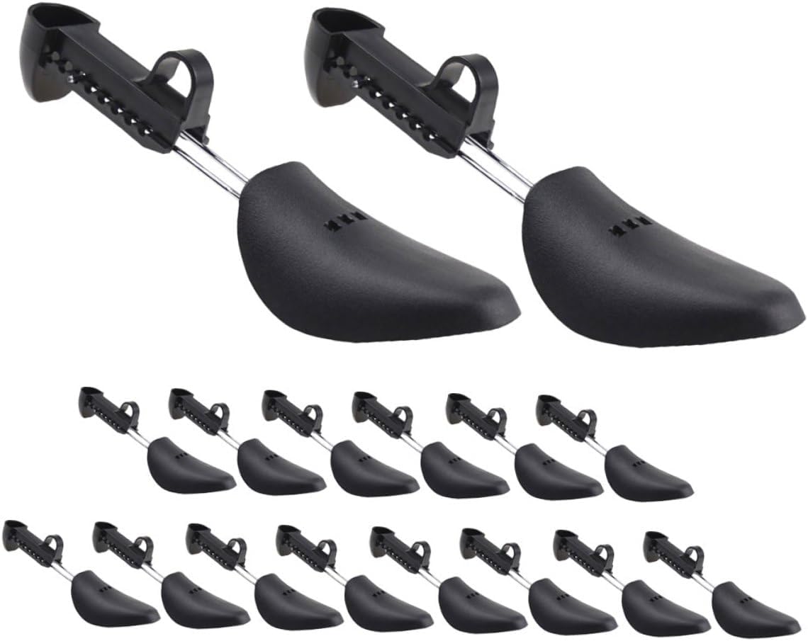 Ipetboom 8 Pairs Adjustable Plastic Shoe Trees Shoe Stretchers for Men Support Prevent Crease Maintain Leather