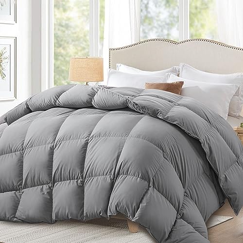 Globon Down Comforter Queen Size,All Season Duvet Insert Ultra-Soft Noiseless Shell,Mediumweight...