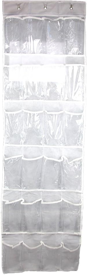 RayLineDo®2X Hanging Closet Over the Door Hanging Organizer kids Toy Shoes Jewelry Slippers Storage 24 Pockets