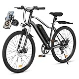 ❗【𝐍𝐨𝐭𝐢𝐜𝐞】Due to different warehouse locations, the phone mount will be shipped separately and will not arrive with the ebike. 【Fast Charging Removable Battery】The EB3 electric bike features a removable battery with a charging time of 3-4 hours. In th...