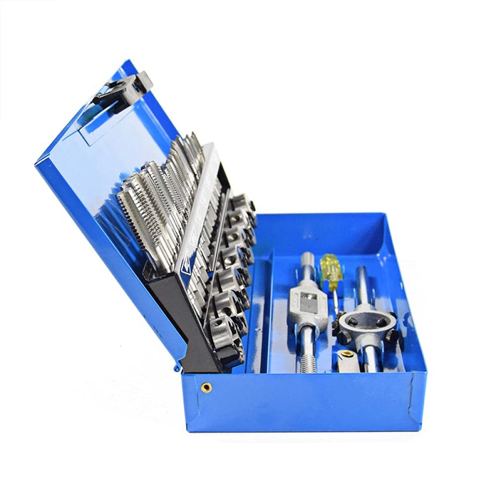 Juego de 32 machos y terrajas M3-M12, Brocas métricas para roscar y Trabajar el Metal, Herramientas manuales, Llave de machos de Acero de aleación.