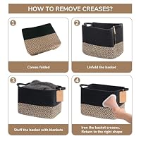 TIMEYARD Geflochtener Aufbewahrungskorb Jute Baumwolle Organizer – Ansicht 7