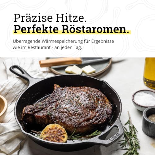 Lodge Classic Gusseisenpfanne Ø22,9 H: 4,8 cm, bereits eingebrannt – Ansicht 5