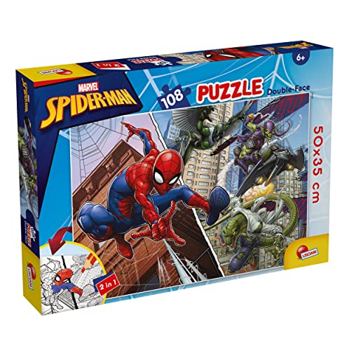 Liscianigiochi - Marvel Puzzle DF Plus 108 Spiderman, Multicolor (99702)