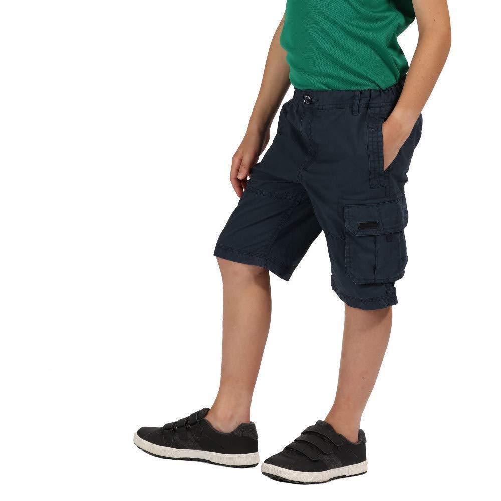 Regatta Shorewalk - Pantalón Corto de Look Retro con Varios Bolsillos - Shorts Unisex niños