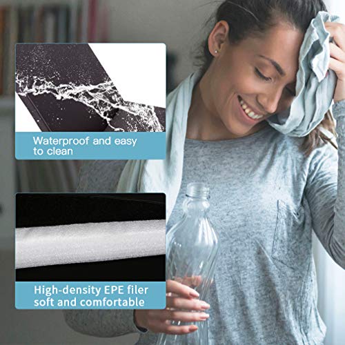Bestmassage 07-S1Z9-4P3Y Yoga Arts Mat Gymnastics Mat Gym Mat 2 * 6 Ft Tumbling Mat Yoga Mat 3 Folding Gymnastic Mat 2 Inches Thick Pu Leather Exercise Mat thumb #5