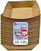 Mr. Miracle Kraft Paper Food Tray. 1-Pound Size. Pack of 250. Disposable, Recyclable and Fully Biodegradable. Made in USA
