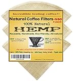 P&F(3 pack)Natural Reusable Coffee Filters 02, Hario V60 02 Style, No Harmful Chemical, All Natural