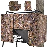 Hunting Tree Stand Blind - 112' x 40' Deer Ladder Stands Blinds Accessories, Camo Treestand Cover Kit Gear...