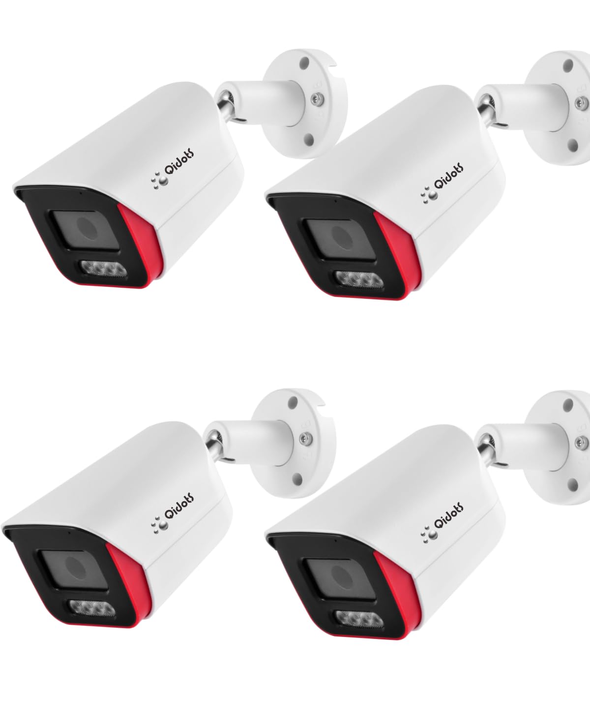 QIDOTS New Upgraded 8MP PoE Fixed Bullet IP Camera 3.6MM Colorful Imaging,Human/Vehicle Detection,Built-in Microphone,Support microSD Card All Brand NVR Supported (4K 8MP IP Camera (Pack of 4)) (B0DDQM1FXR) Amazon Price History, Amazon Price Tracker