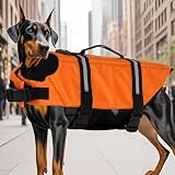 Orange Dog – Schwimmermantel | Hundeschwimmwesten zum Schwimmen | S für kleine Hunde | Schwimmwesten | Schwimmer für Schwimmboot Pool | für kleine und mittelgroße Hunde