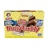 Little Debbie Nutty Buddy Chocolate Fudge & Peanut Butter Wafer Bars, 2 Bars per Package - 24 Count Box