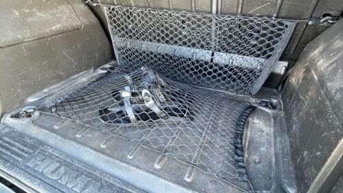 Miniatura 3 de (Cantidad.2) Red de carga organizadora de maletero trasero para Hummer H3 2006-2010  Redes de carga estilo piso + sobre para SUV Truck