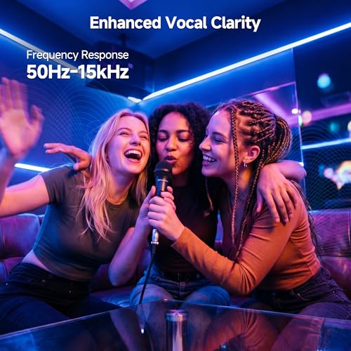 Cable Matters 2-Pack Cardioid Dynamic Vocal Microphones with 4.5m Cable, 6.35mmWired Singing Microphone/Singing Machine Microphone Karaoke - Image 4