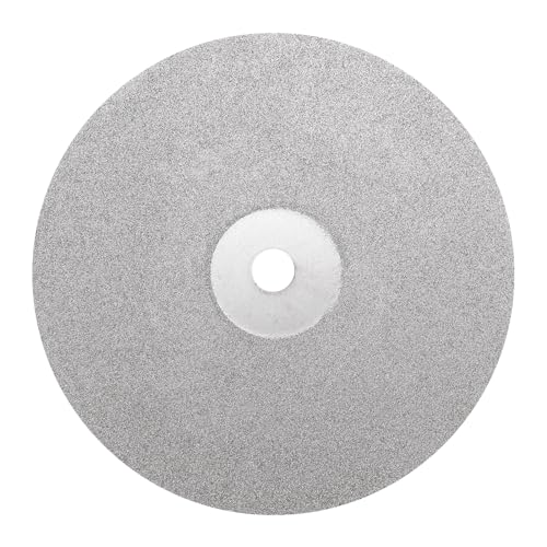 sourcing map Diamond Sanding Grinding Disc Grit 180 6-Inch Double Sided Diamond Coat Flat Lap Disk Polishing Discs Abrasive Wheel for Gemstone Tile Porcelain Glass Stone Metal
