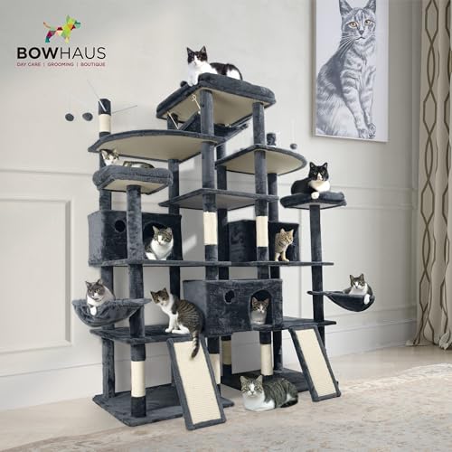 Torre grande para gatos CAPHAUS interior XXL 80 pulgadas miniatura 6
