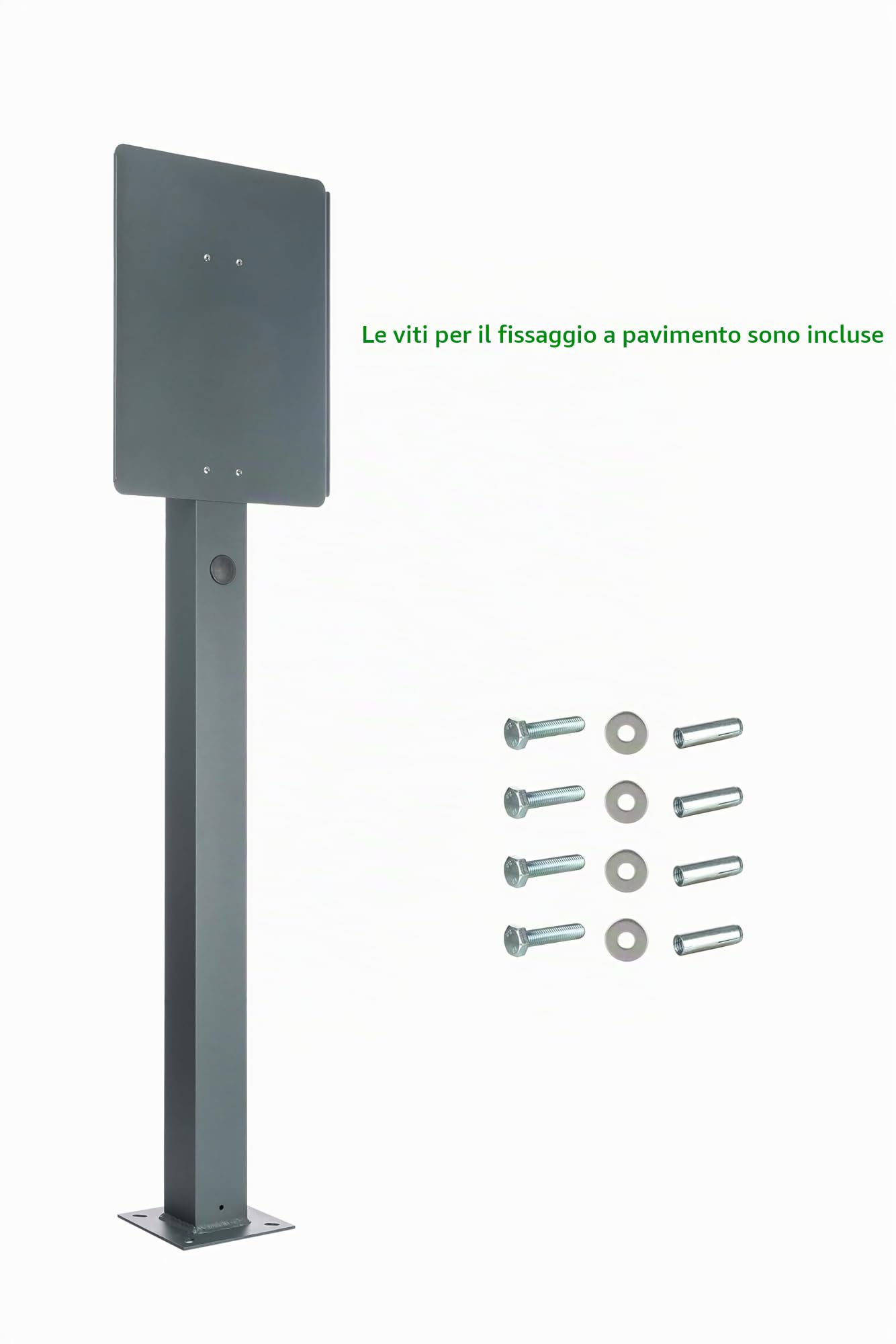 Supporto universale di alta qualità per Wallbox in alluminio. Colonna di supporto per stazioni di ricarica per veicoli elettrici