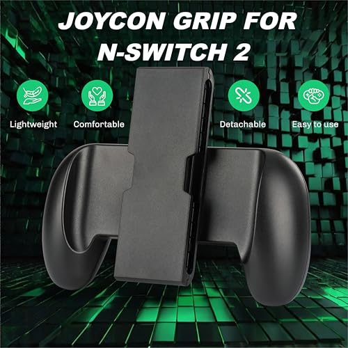 Image of NiTHO Joy-Con Grip for Switch 2, Ergonomic Gamepad Handheld Grip Compatible with Switch 2 Joy-Cons, Clip & Play Grip Handle Attachment Accessories for Switch 2