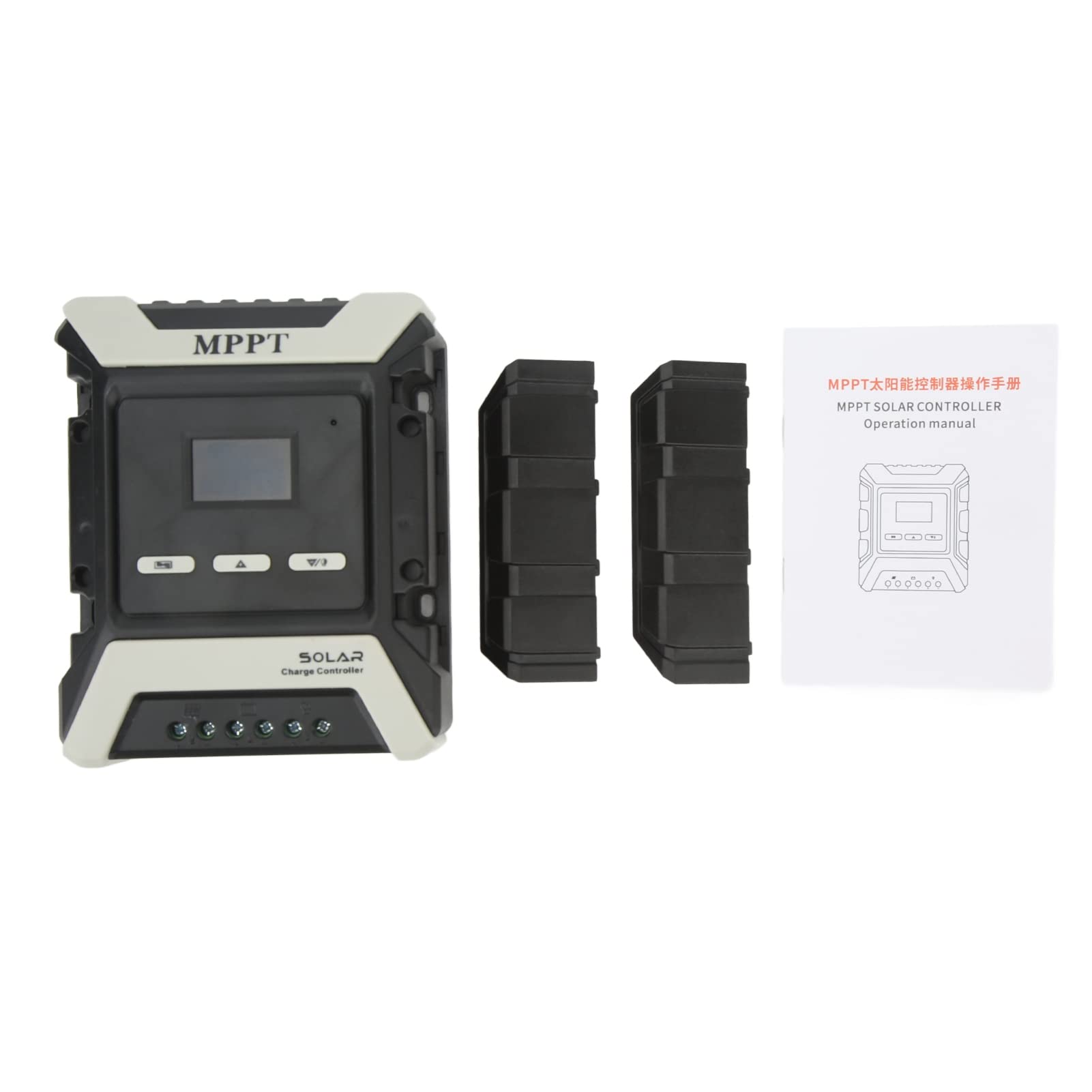 Regolatore di carica solare MPPT, regolatore per pannelli solari, display LCD a colori, 10A, 12V-80V