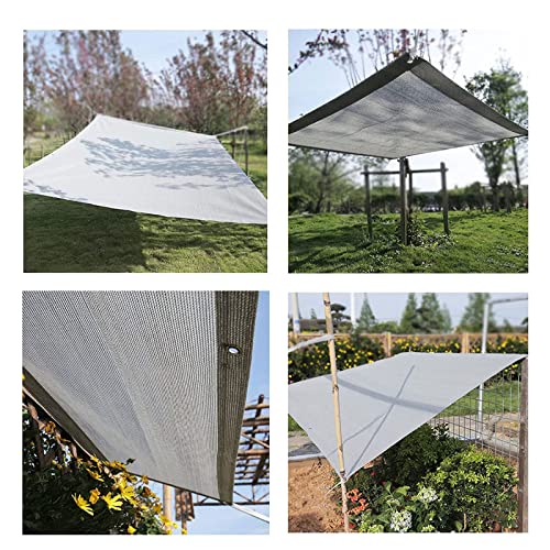 Voile d'ombrage pour jardin et terrasse 3.4x10 m grande bâche grise