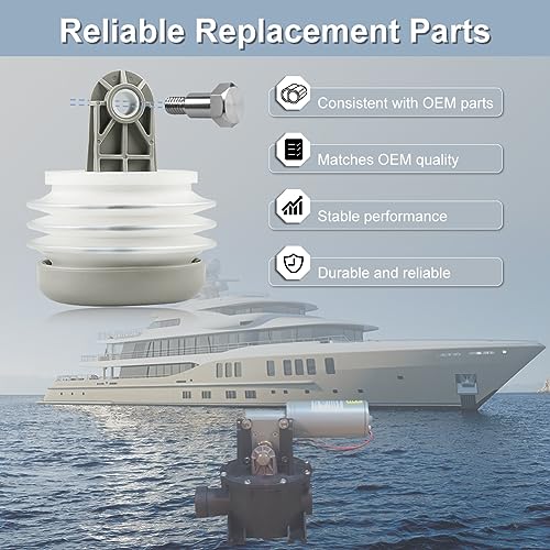 Image of JDMON Pump Bellow Kit Toilet Pump Bellows Kit Compatible with Dometic S /T /J /VHT /VG Series Vacuum Pump Kit Replace 385230980 385310151 With 4 Duckbill Valve Bushing, O-Ring Kit, Bolt