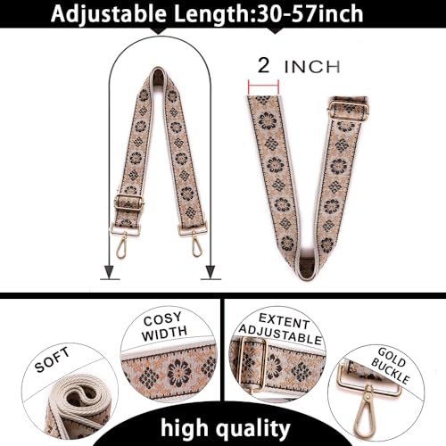 Image of Purse Straps Replacement Wide Crossbody Shoulder Strap for Bags Purse Extender Accessories Guitar Straps
