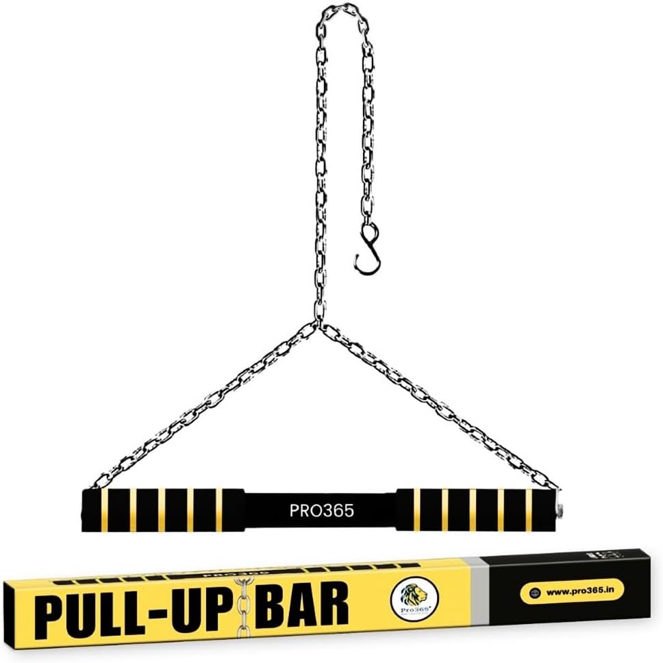 - Rotational Chin Up Bar SS Compound Material | Monkey Bar | Safe Cushioned Hand Grips | In Room Kids Hanging Rod | Height Growth | Heavy Duty Chain | Home Gym Equipment| 1 Year Brand Warranty