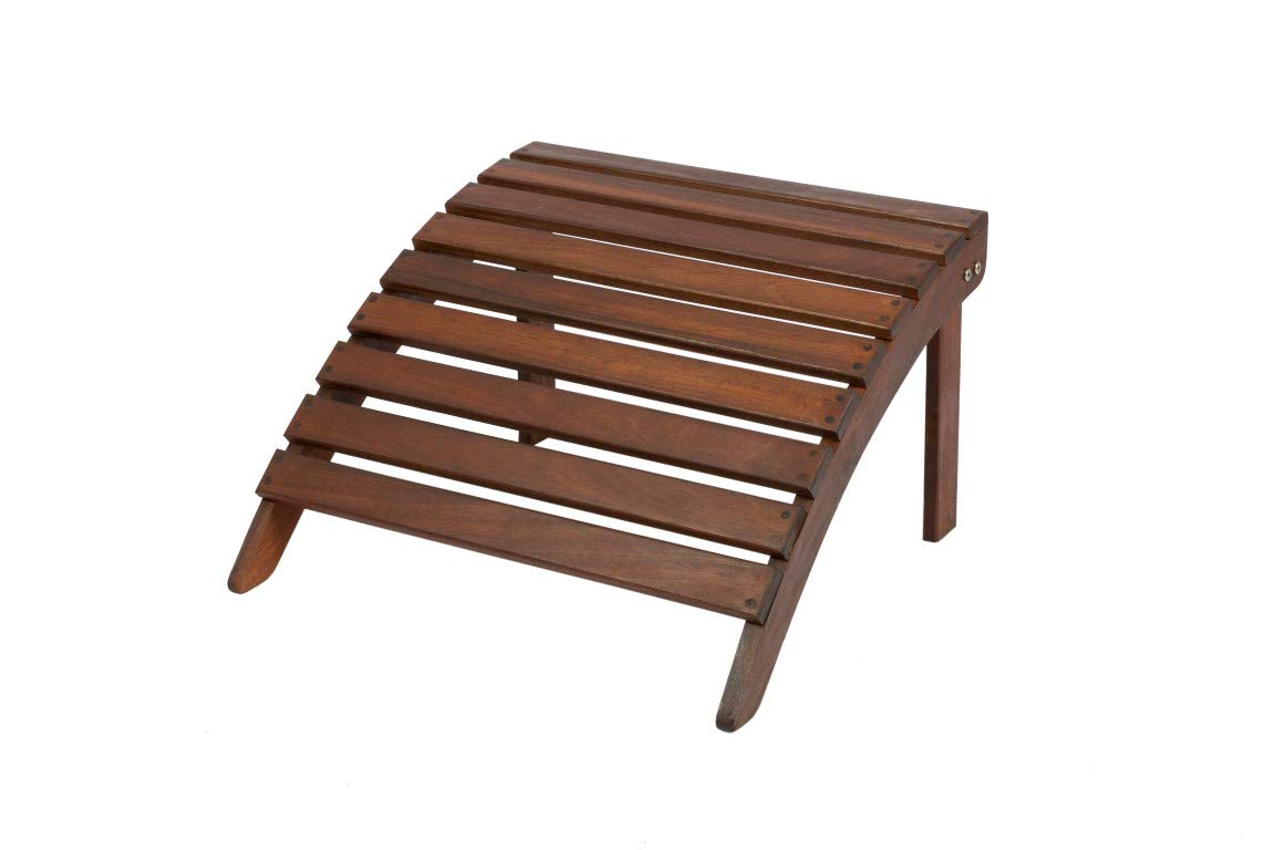 MaximaVida Adirondack Gartenstuhl + Fußstütze Toronto, geölt - aus exklusivem Taliwood