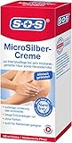 SOS MicroSilber Creme, Intensivpflege für gereizte und trockene Haut sowie Neurodermitis, lindert den Juckreiz und beugt Entzündungen vor, mit Panthenol und Sojaöl, ohne Parfüm, 2 x 100 ml Creme