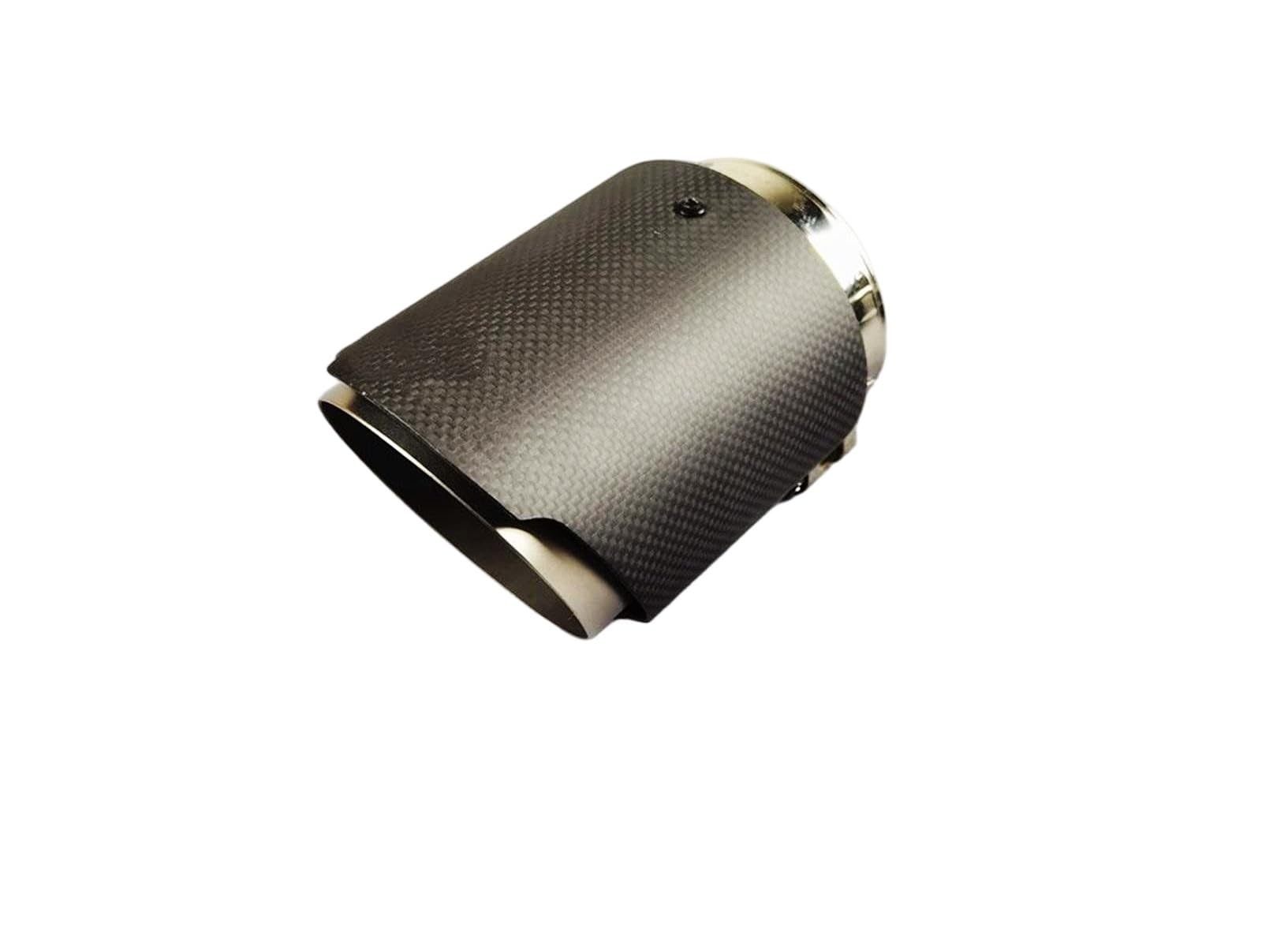 Car Silenciador Punta de Silenciador Tubo Para Escape Mate Escarchado Acero Inoxidable Fibra Carbón Universal
