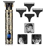 ComfortIBot Upgraded Cordless Hair Clippers for Men Professional, Zero Gapped Trimmer T Blade Trimmer with LED Display, Rechargeable Electric Hair Cutting Machine Pro Li Trimmer Haircut Clipper