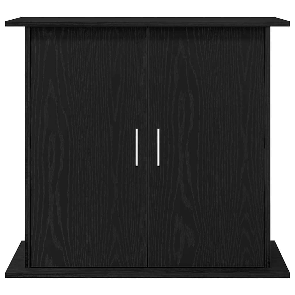 vidaXL Support d'aquarium Chêne Noir 81x36x73 cm Bois d'ingénierie