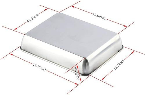 Miniatura 2 de Sartén para galletas, bandejas para hornear de acero inoxidable resistente, molde para horno tostador, bandeja para gelatina, parrilla para