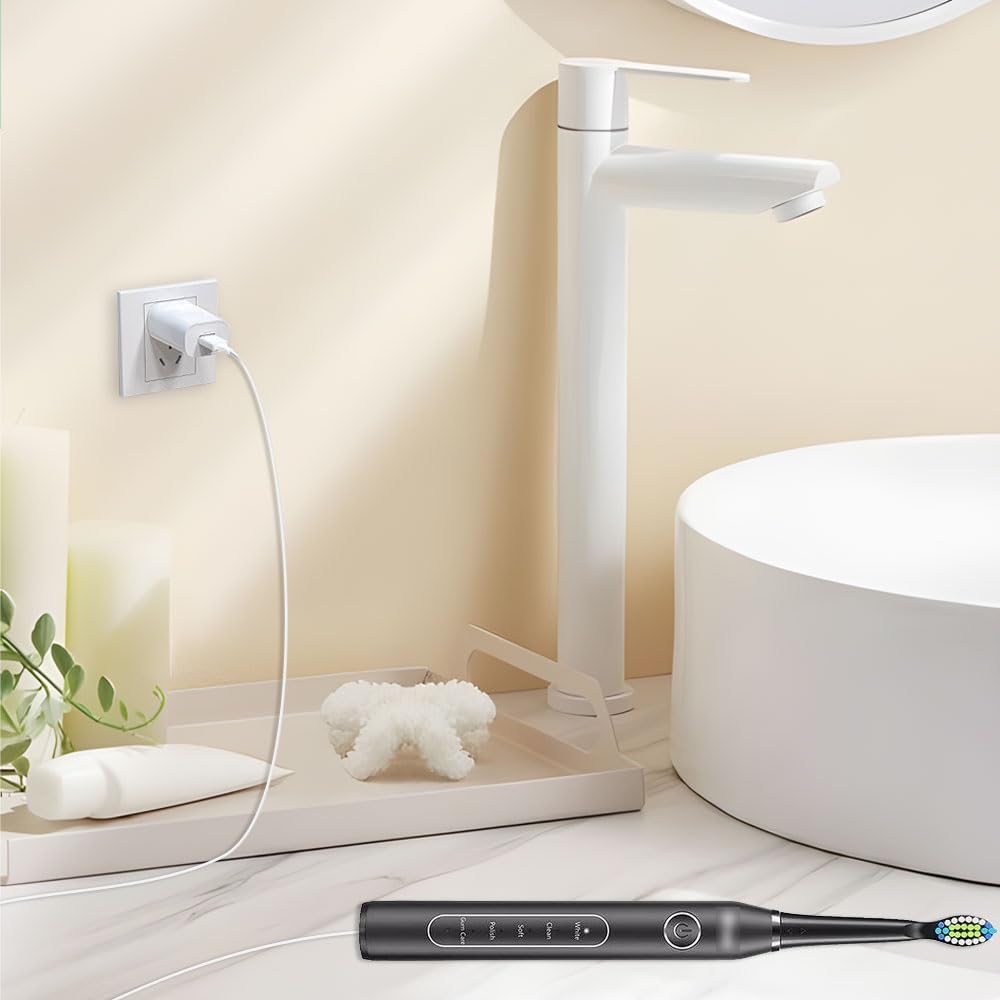 Mrgru Cargador y cable de repuesto de 5 V para Bitvae Electric Toothrush compatible con D2/R1/R2/S2, C2/C5/C6 Water Dental Flosser USB Cable de carga Fuente de alimentación