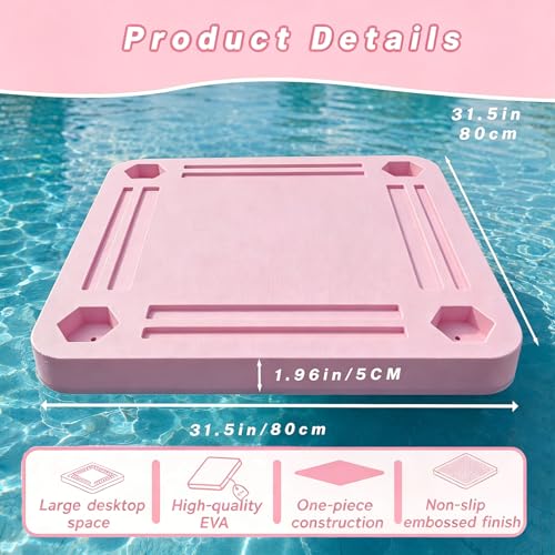 Mesa flotante de Mahjong impermeable 31.5" para piscina miniatura 2