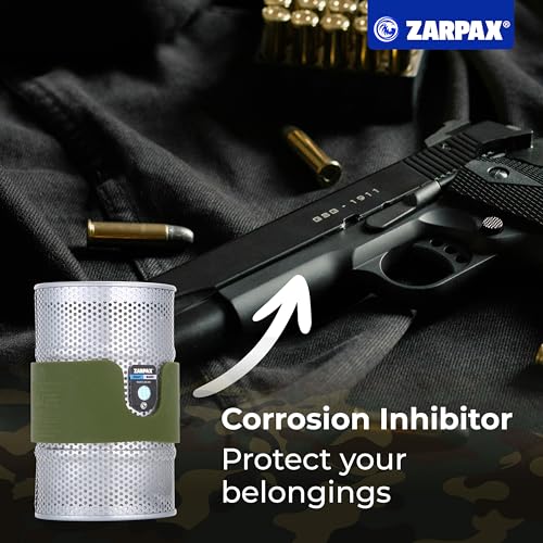 image for Zarpax Premium 7oz Desiccant Canister for Gun Safe – Reusable Gun Sa