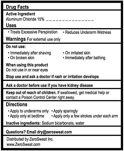 Zerosweat 616312632916 Antiperspirant Deodorant thumb #7