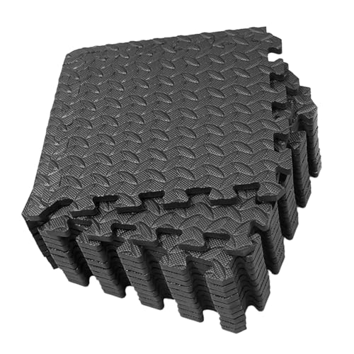 Tapis de sol en EVA absorbant les chocs et antidérapant motif feuilles