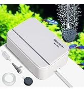 boxtech Aquarium Air Pump, Ultra-Quiet Fish Tank Oxygen Pump Powerful Aerator Pump to Make Rich a...