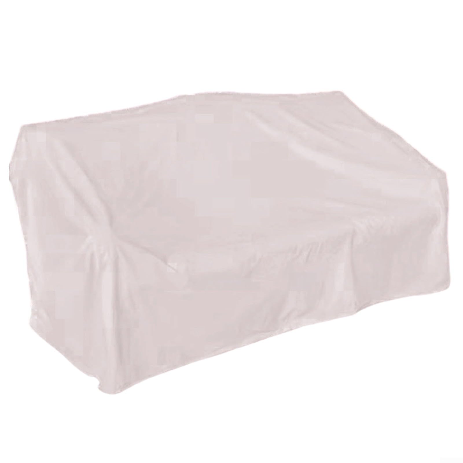 Funda de sofá de dos plazas Oxford 210D resistente para muebles de jardín al aire libre, resistente a la intemperie, protección resistente al viento con correas y hebillas