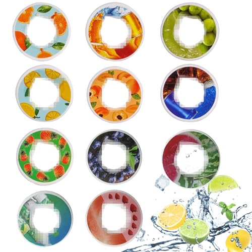 7 PCS Water Bottle with Flavour Pods Scented Water Bottle with Pods Bottled Water Pods Air Water Bottle Pods for Water Flavouring Water Bottles Cup Accessory Drinking Water Flavour Pods(Random style)