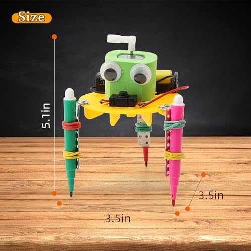 Bulk STEM Craft Kits for Kids 8-12: 4-Pack Doodling Robot Building Kits, Classroom Activities & Science Experiments, Educational Robotics DIY Project for Boys Girls, STEM Toys for School Clubs - Image 6